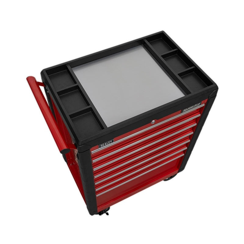 Sealey AP3407 Superline PRO Rollcab 7 Drawer with Ball Bearing Slides - Red