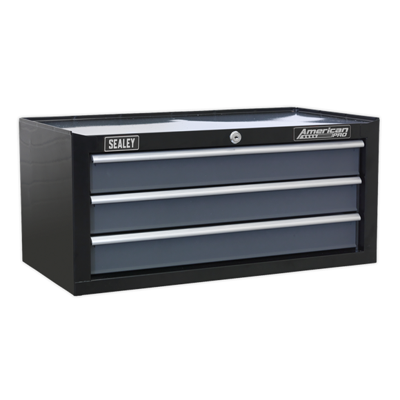 Sealey AP3503TB American PRO Mid-Box Tool Chest 3 Drawer - Black/Grey