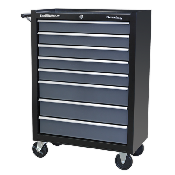 Sealey AP3508TB American PRO Rollcab 8 Drawer - Black/Grey