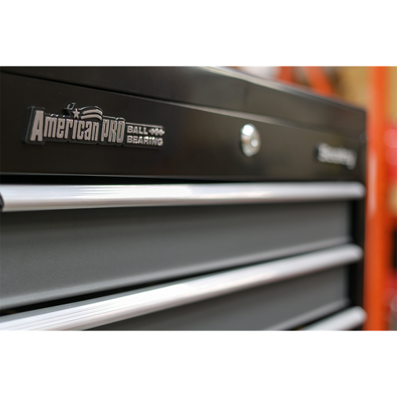 Sealey AP35STACK Tool Chest Combination 16 Drawer with Ball Bearing Slides - Black/Grey
