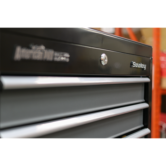 Sealey AP35STACK Tool Chest Combination 16 Drawer with Ball Bearing Slides - Black/Grey