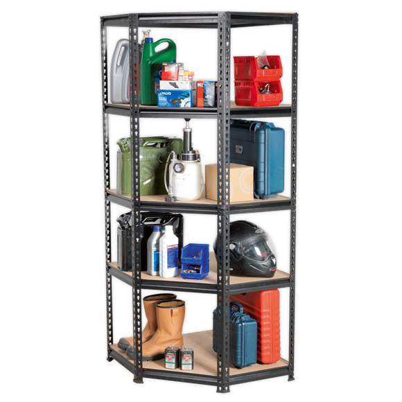 Sealey AP7150C Corner Racking Unit 5 Level 150kg Capacity Per Level
