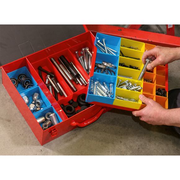 Sealey APMC27 Metal Case 2-Layer with 27 Storage Bins