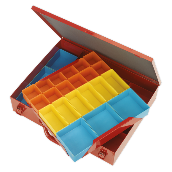 Sealey APMC27 Metal Case 2-Layer with 27 Storage Bins
