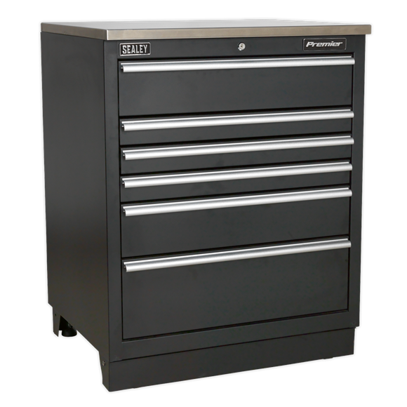 Sealey APMS03 Modular Floor Cabinet 6 Drawer 775mm Heavy-Duty