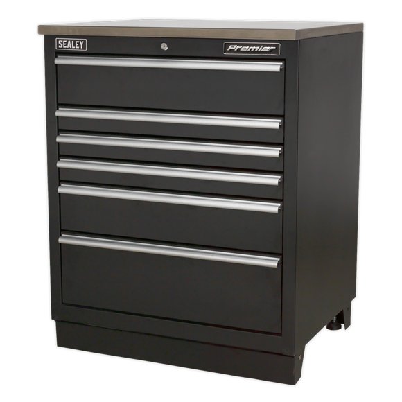 Sealey APMS03 Modular Floor Cabinet 6 Drawer 775mm Heavy-Duty