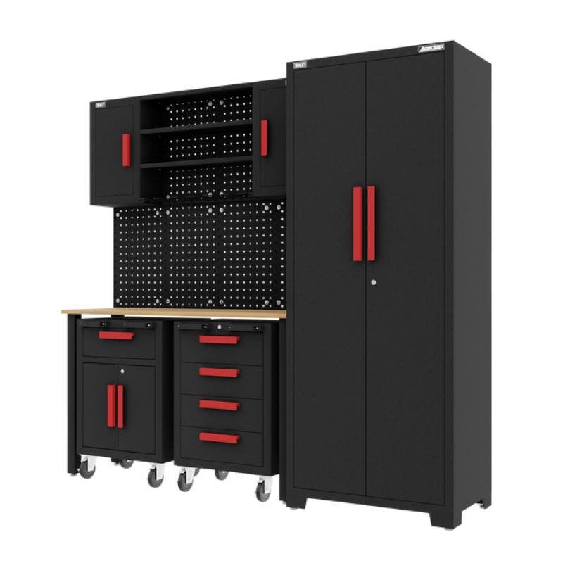 Sealey Complete Garage Storage System with 2 Mobile Trolleys