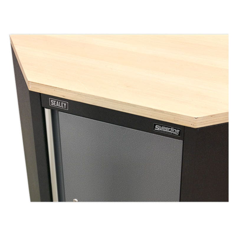 Sealey APMS60PW Pressed Wood Worktop for Modular Corner Cabinet 865mm