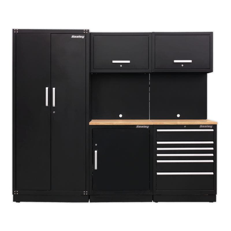 Sealey APMSCOMBO1W Premier 2.48m Storage System - Oak Worktop