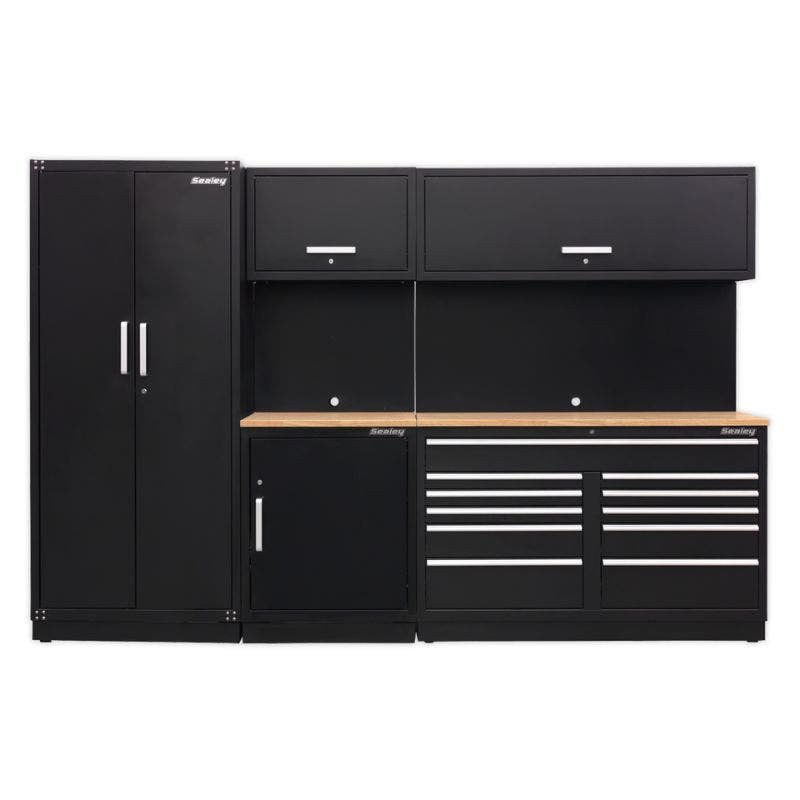 Sealey APMSCOMBO2W Premier 3.26m Storage System - Oak Worktop