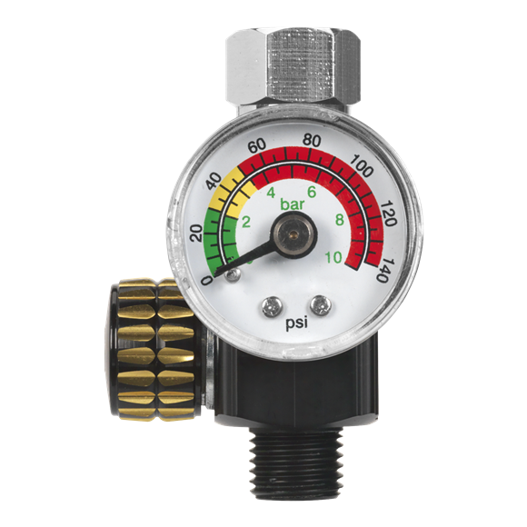 Sealey AR01 On-Gun Air Pressure Regulator/Gauge