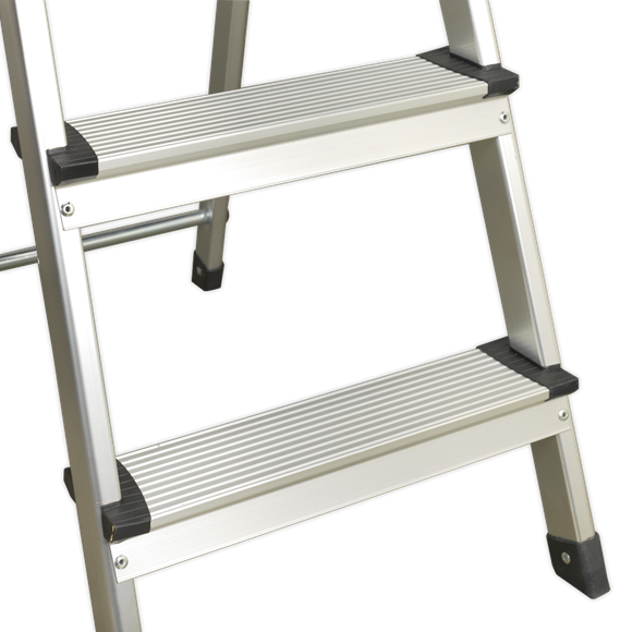 Sealey ASL3S Aluminium Step Ladder 3-Tread EN 131