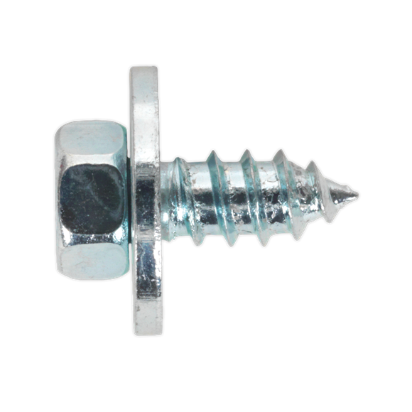 Sealey ASW121 Acme Screw with Captive Washer #12 x 1/2" Zinc Pack of 50