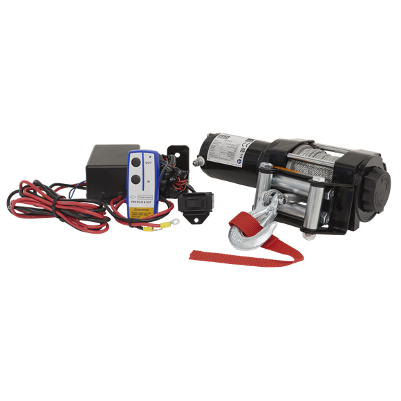 Sealey ATV1000W ATV Winch 1000kg Line Pull 12V