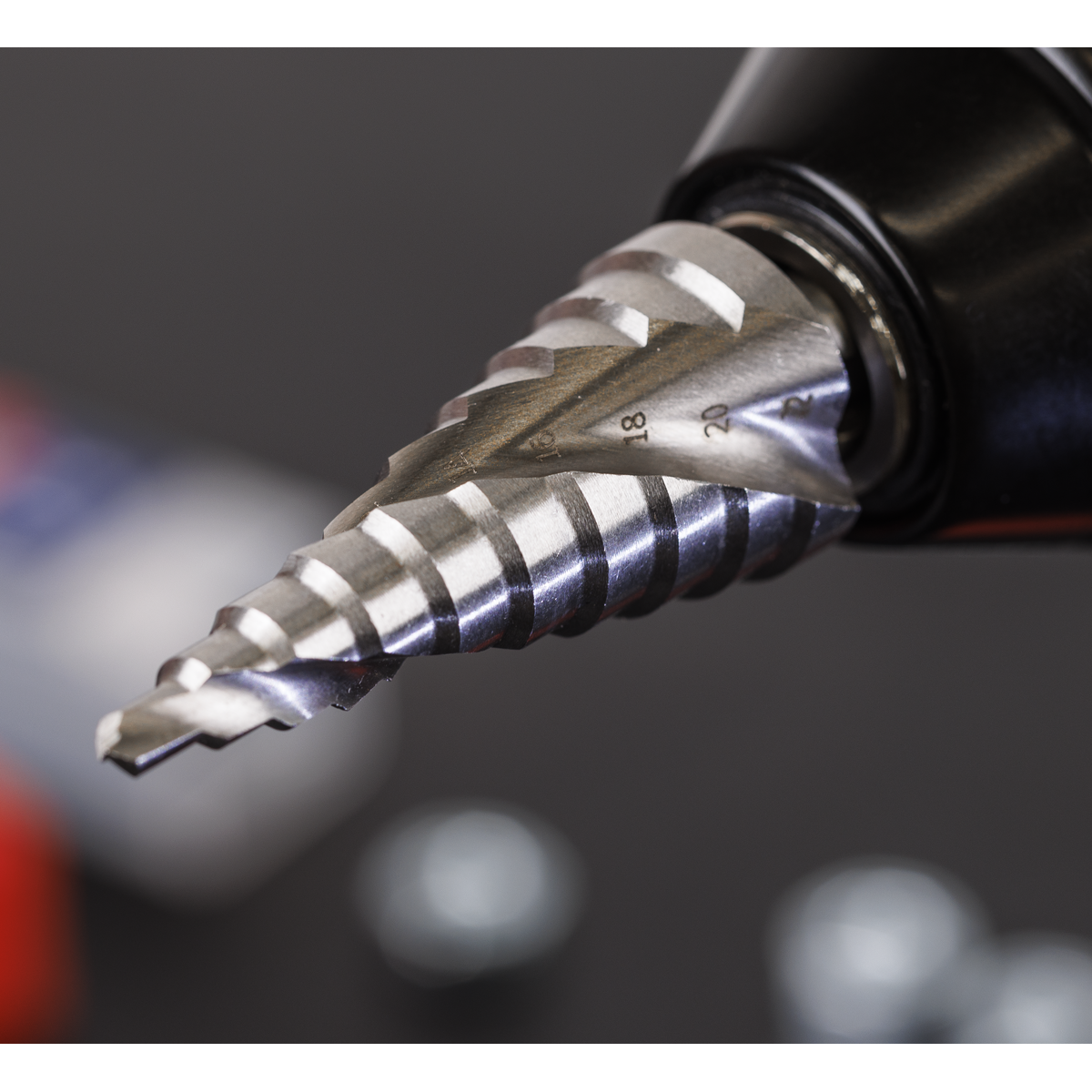 Sealey AK4747 HSS 4341 Step Drill Bit 4-22mm Spiral Flute