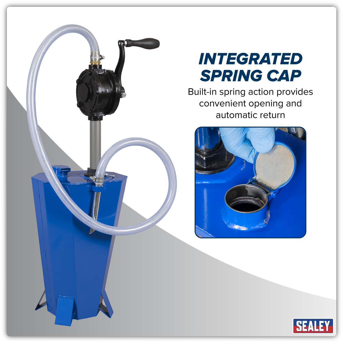 Sealey TP70 Gear Oil Pump with 10.5L Steel Reservoir