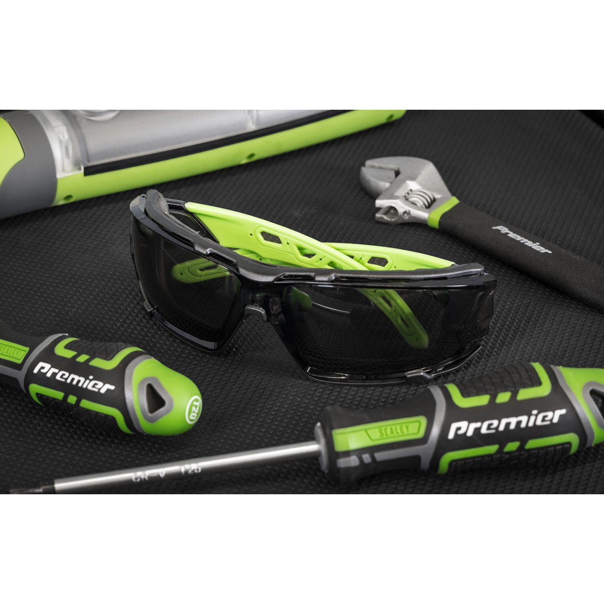Sealey SSP69 Safety Spectacles with EVA Foam Lining - Anti-Glare Lens