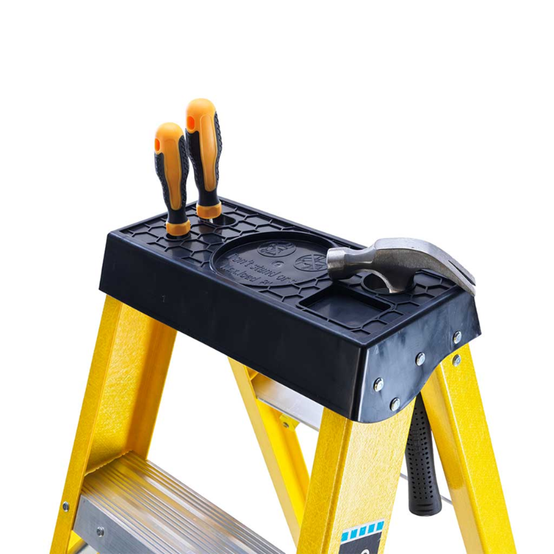 TB Davies 1235-008 8 Tread Heavy-Duty Fibreglass Swingback Step Ladder
