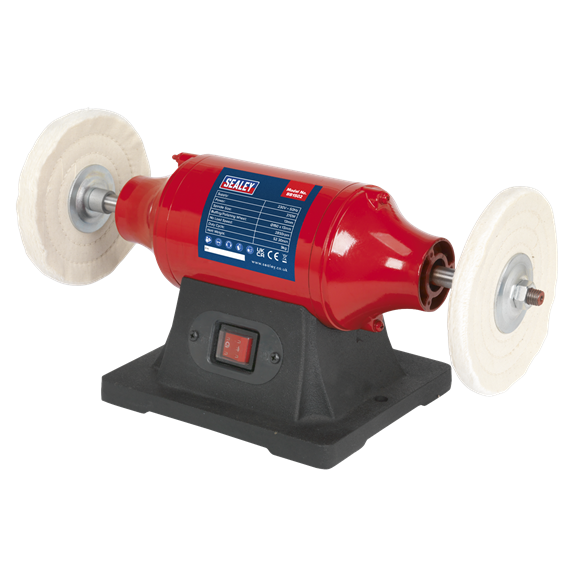 Sealey BB1502 Bench Mounting Buffer/Polisher 150mm 370W/230V