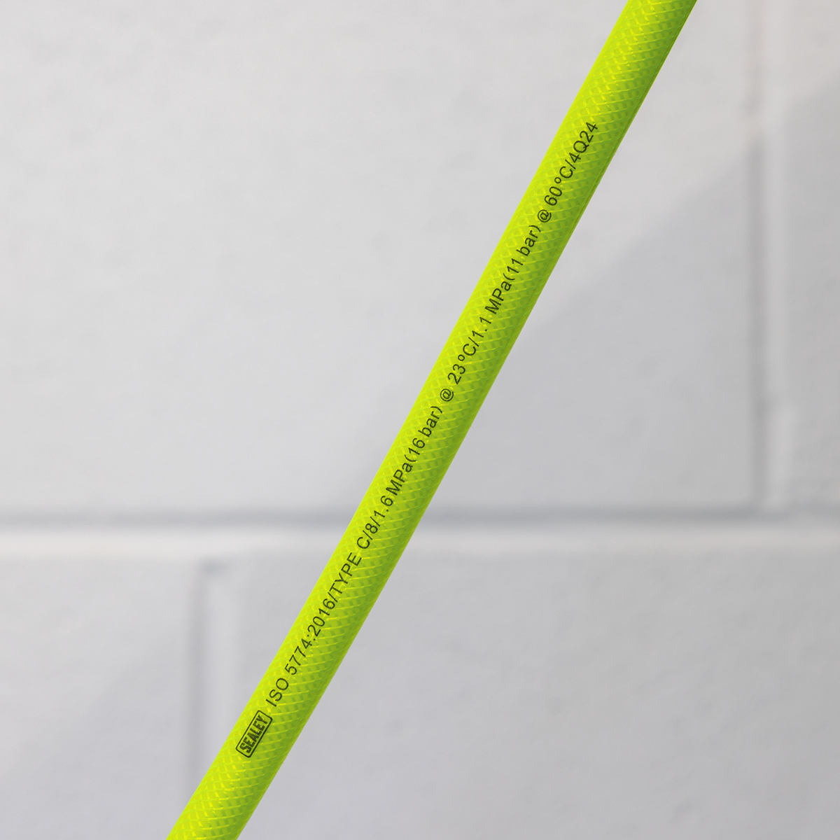 Sealey AHFC1538 Air Hose High-Visibility 15m x 10mm with 1/4"BSP Unions