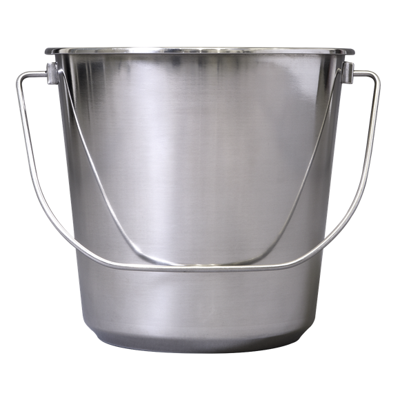 Sealey BM8L Mop Bucket 12L - Stainless Steel