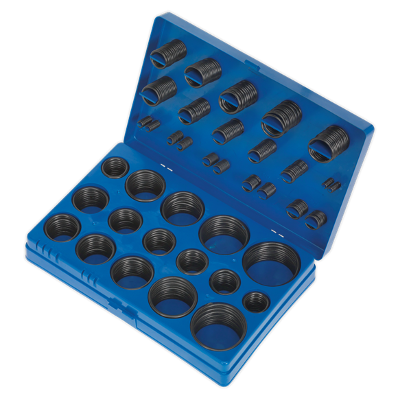 Sealey BOR407 Imperial Rubber O-Ring Assortment 407pc