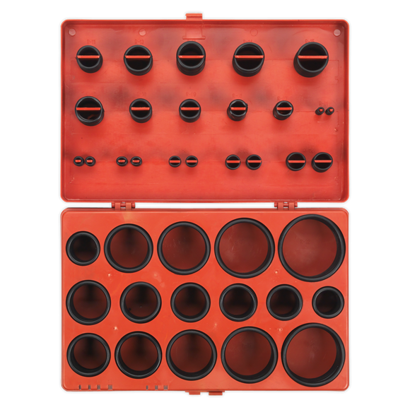 Sealey BOR419 Rubber O-Ring Assortment 419pc