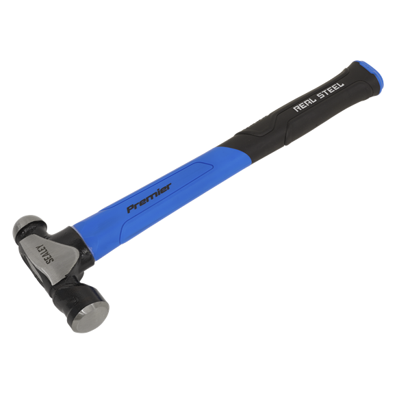 Sealey BPHG24 Premier Ball Pein Hammer with Fibreglass Shaft 24oz