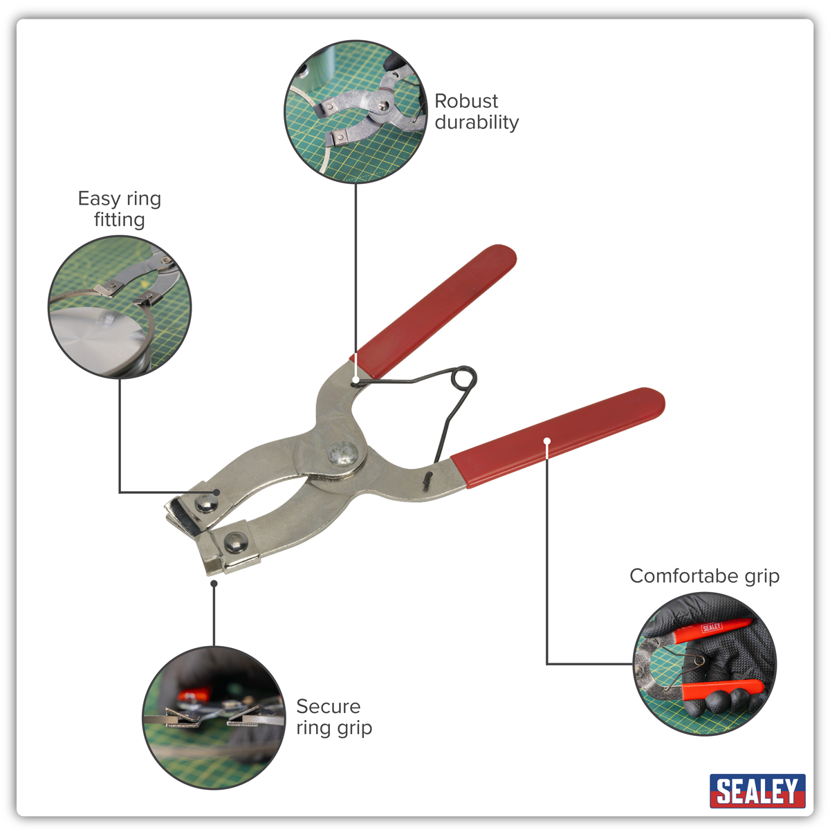 Sealey VS164 Piston Ring Pliers 1.2-5mm Capacity
