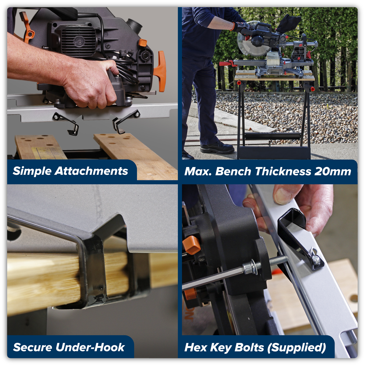 Sealey SBC01 Benchclaw® Mitre Saw Workbench Clamp