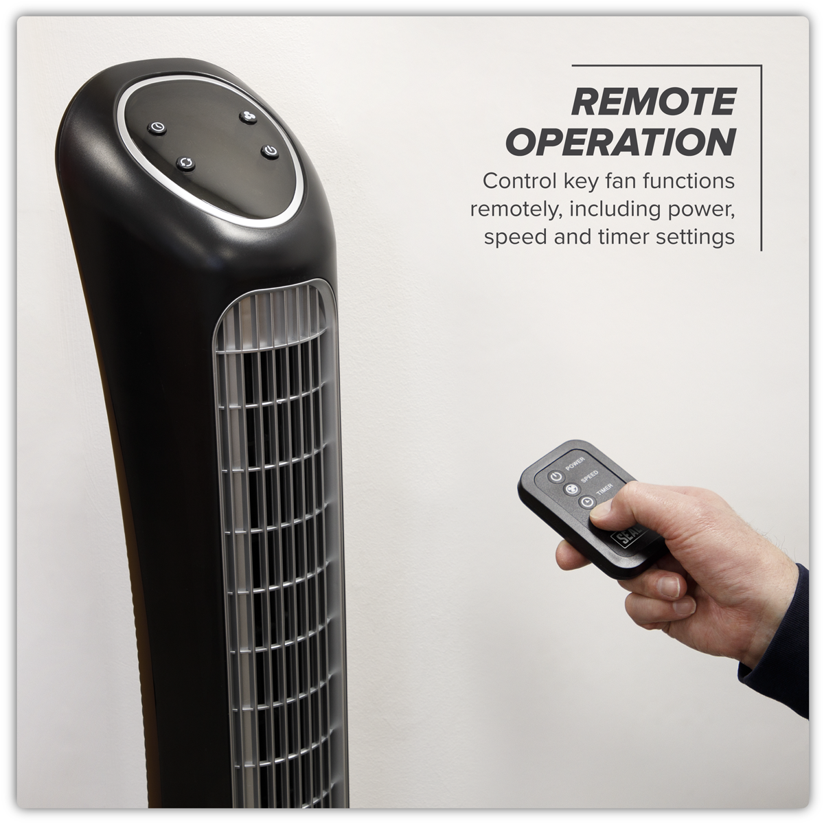 Sealey STF43Q 43" Quiet High Performance Oscillating Tower Fan