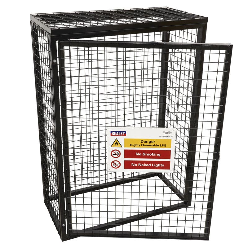 Sealey GCSC247 Safety Cage - 2 x 47kg Gas Cylinders