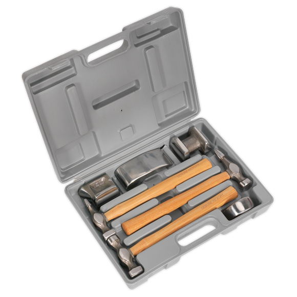 Sealey CB507 Panel Beating Set 7pc Drop-Forged Hickory Shafts