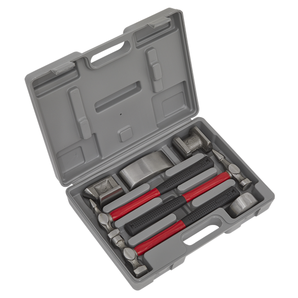 Sealey CB707 Panel Beating Set 7pc Drop-Forged Fibreglass Shafts