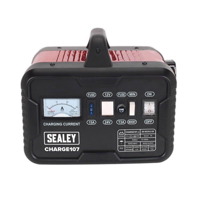 Sealey CHARGE107 Battery Charger 11Amp 12/24V 230V