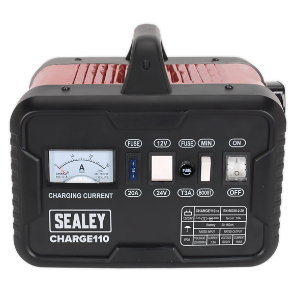 Sealey CHARGE110 Battery Charger 14Amp 12V/24V 230V