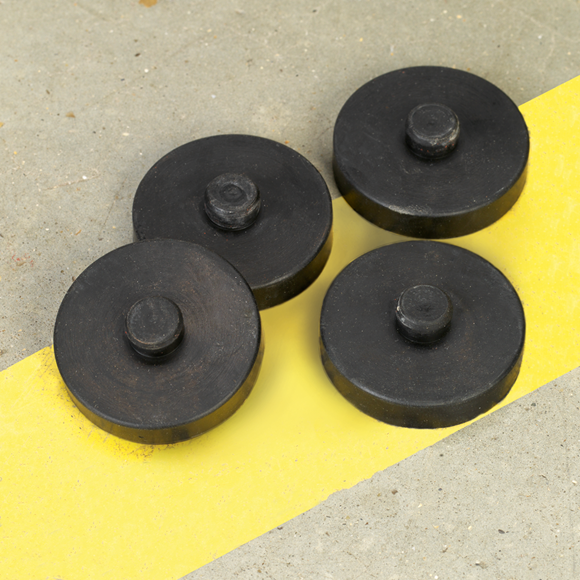 Sealey COMPKIT4 Anti-Vibration Foot Kit for Static Compressor 4pc