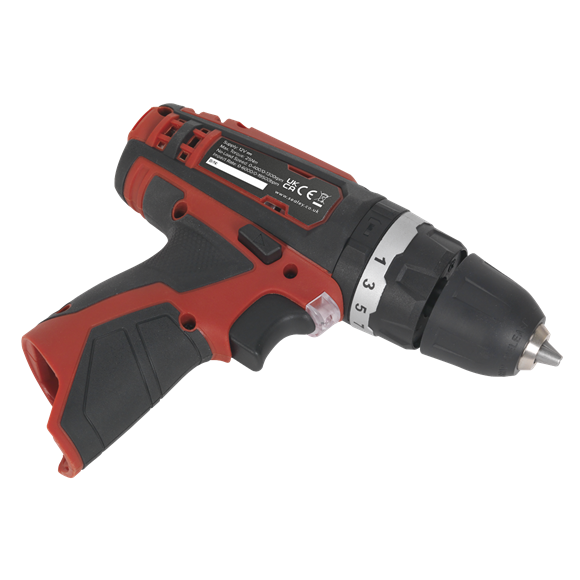 Sealey CP1201 Cordless Hammer Drill/Driver Ø10mm 12V Lithium-ion - Body Only