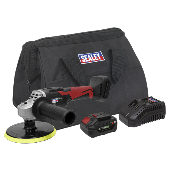 Sealey CP20VRPKIT Cordless Rotary Polisher Kit 20V 4Ah Ø150mm