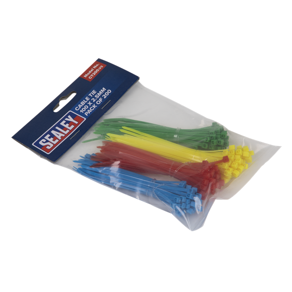 Sealey CT200 Cable Tie 100 x 2.5mm Pack of 200