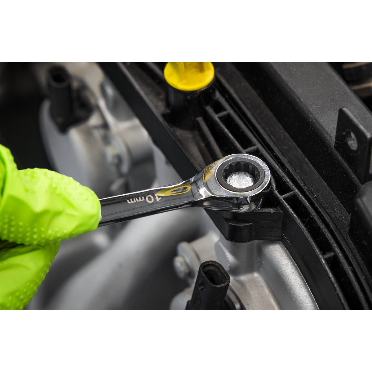 Sealey S0636 Double End Ratchet Ring Spanner Set 6pc Metric