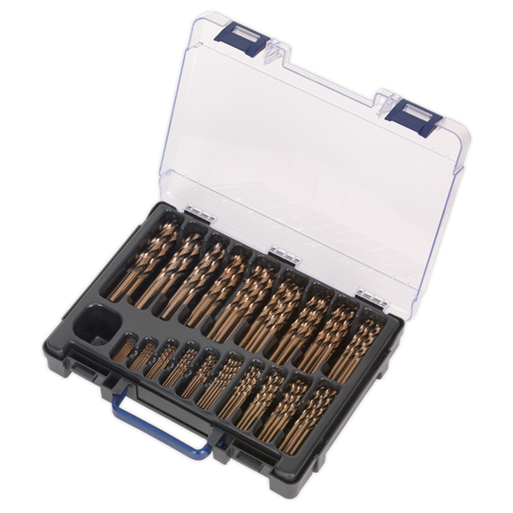 Sealey DBS170CB HSS Cobalt Fully Ground Drill Bit Assortment 170pc Ø1-10mm
