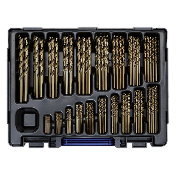 Sealey DBS170CB HSS Cobalt Fully Ground Drill Bit Assortment 170pc Ø1-10mm