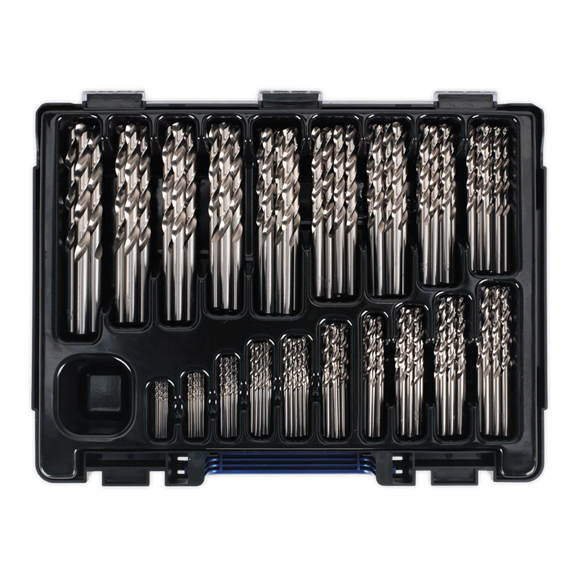 Sealey DBS170FG HSS Fully Ground Drill Bit Assortment 170pc Ø1-10mm