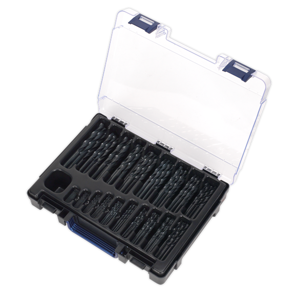 Sealey DBS170RF HSS Roll Forged Drill Bit Assortment 170pc Ø1-10mm