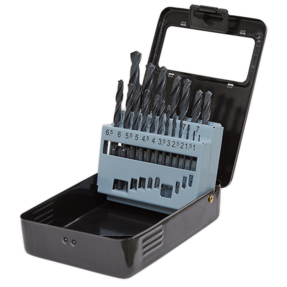 Sealey DBS19RF HSS Roll Forged Drill Bit Set 19pc 1-10mm