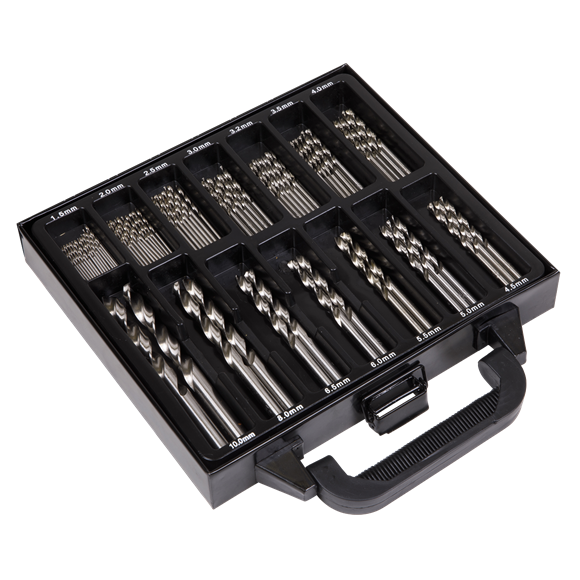 Sealey DBS99FG Drill Bit Set Fully Ground 99pc
