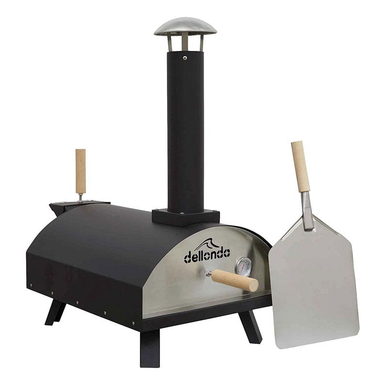 Dellonda Portable Wood-Fired 14 Pizza Oven and Smoking Oven