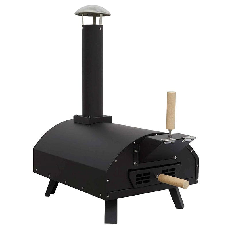 Dellonda Portable Wood-Fired 14 Pizza Oven and Smoking Oven