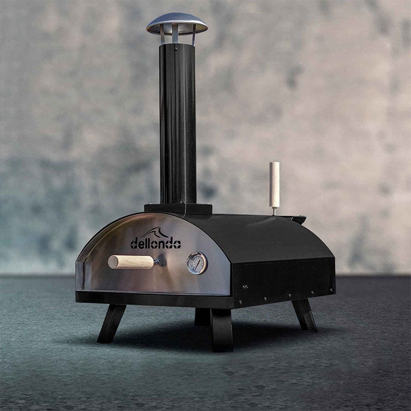 Dellonda Portable Wood-Fired 14 Pizza Oven and Smoking Oven